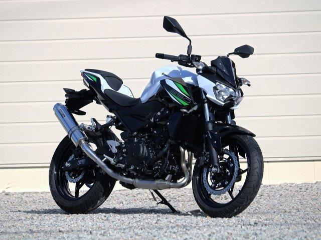 WR’S ダブルアールズ マフラー ラウンド・ステンレスサイレンサー スリップオン Z250 BF4275JM