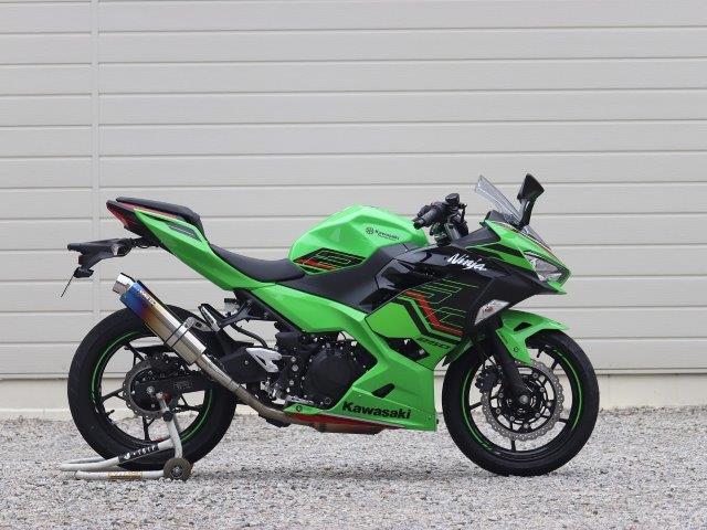 WR’S ダブルアールズ マフラー ラウンド・焼き色チタンサイレンサー スリップオン Ninja250 BK4270JM