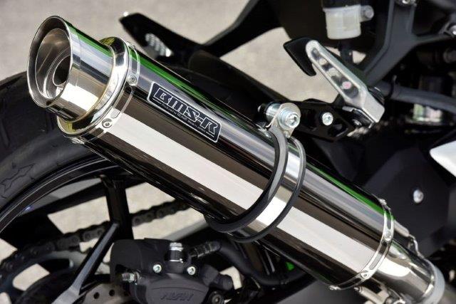 BEAMS ビームス R-EVO２ スリップオン SMB(スーパーメタルブラック)政府認証 車種：Kawasaki Ninja250 / Z250 2018~ G430-54-P4J