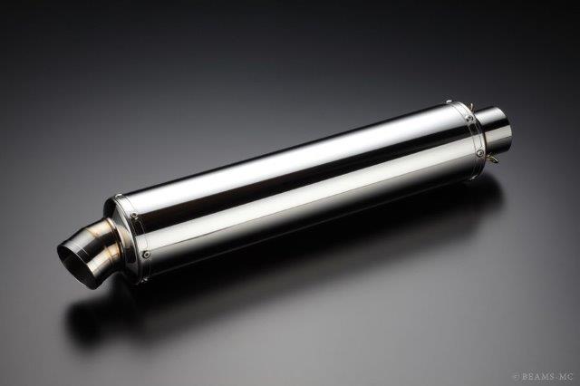 BEAMS ビームス マフラー スリップオン 汎用サイレンサーφ100x450mm ステンレス GPテール 【差込径】φ60.5 U104-01-001