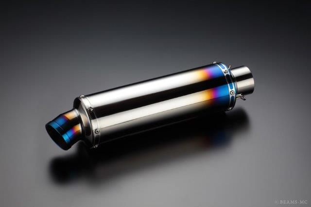 BEAMS ビームス マフラー スリップオン 汎用サイレンサーφ100x300mm ヒートチタン GPテール 【差込径】φ50.8 U201-01-002｜OCC　netshop 26,355円