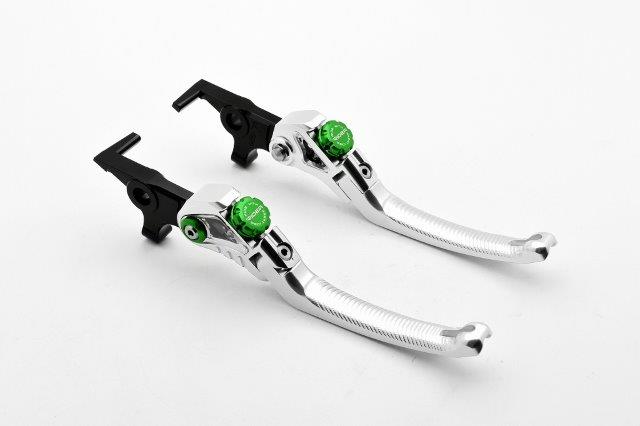 RIDEA リデア RIDEA レバー左右セット LV4-FL-DL018DR025-SR(シルバー)/GN (グリーン) Kawasaki Z900RS/CAFE RI0000311-GN