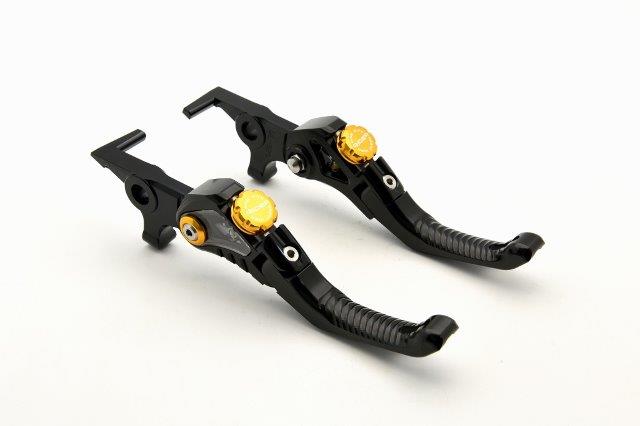 RIDEA リデア RIDEA レバー左右セット LV4-FR-DL018DR025-BK(ブラック)/GD (ゴールド) Kawasaki Z900RS/CAFE RI0000312-GD