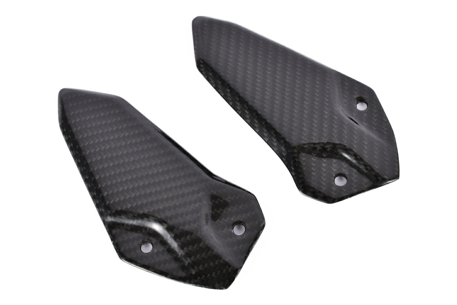 SPEEDRAカーボンヒールプレート kawasaki ninja250/400 SPEEDRA スピードラ ヒールプレート 左右セットドライカーボン