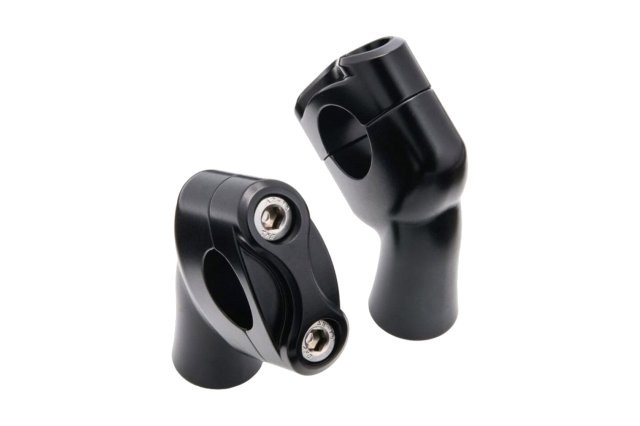MOTONE CUSTOMS モートーン ハンドルライザー 22mm ブラック Street Twin/Speed Twin 900 (16-24) MTE040｜OCC　netshop