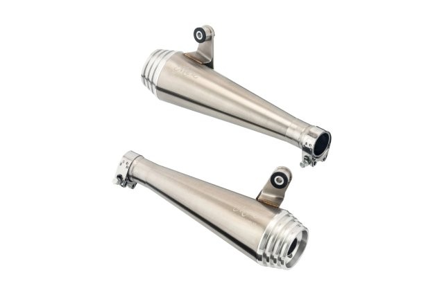 MOTONE CUSTOMS モートーン スリップオンマフラー SATURN V ブラッシュ Thruxton/R/RS (16-24) Speed Twin 1200 (19-24) MTE161｜OCC　netshop