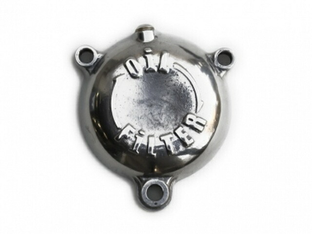 Motor Rock モーターロック FORK SR400/500用 オイルフィルターカバー 'Emboss' 6112-02