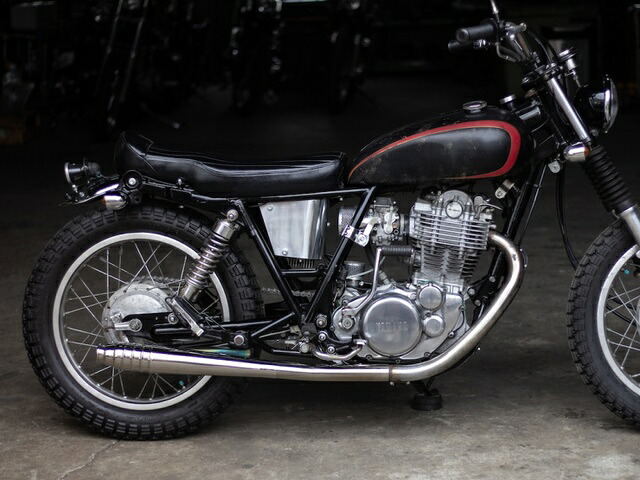 Motor Rock モーターロック SR400/500用 69メガホン 新型スリップオン ダウン キャブ車 MR-EX144D