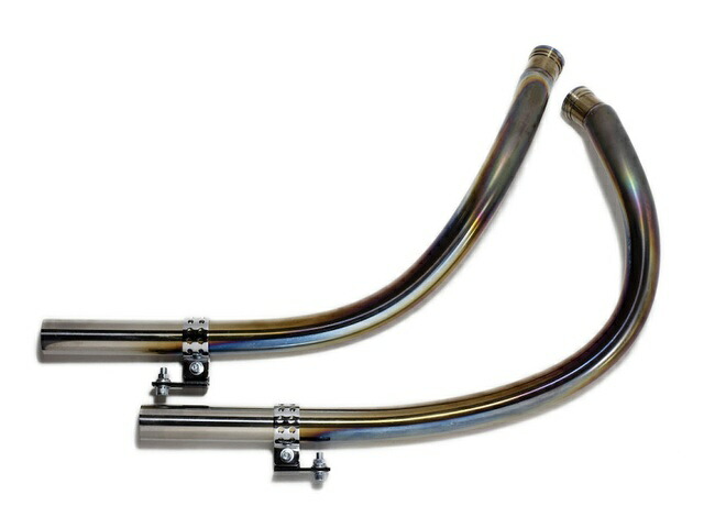 Motor Rock モーターロック スポーツスター XL'07-'13 オールドスタイル手曲げマフラー ステンレス ベアメタル MR-EX174B