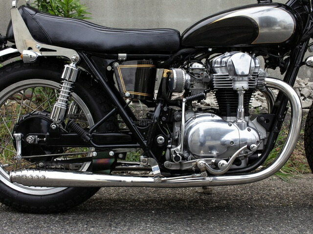 Motor Rock モーターロック W650/400用 69メガホン 新型フルエキ LOW MR-EX177L