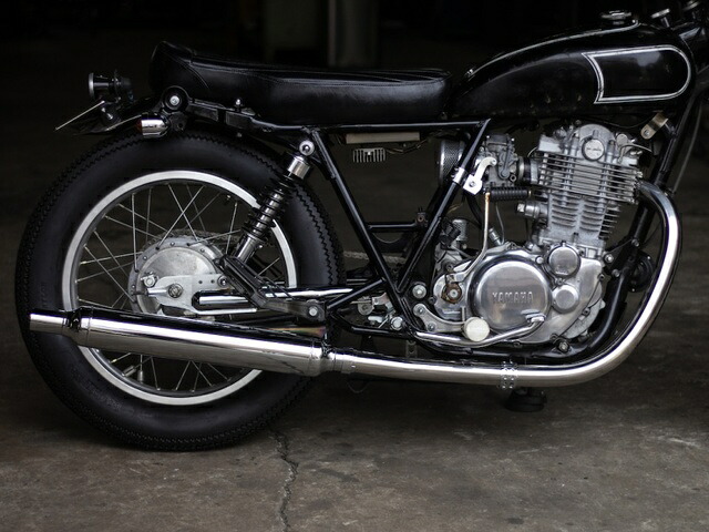 Motor Rock モーターロック SR400/500用 ヴィンテージマフラー 新型フルエキ ダウン キャブ車 MR-EX189D