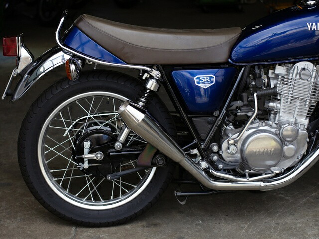 Motor Rock モーターロック SR400/500用 STDメガホン ショート 新型スリップオン アップ FI車 MR-EX197U