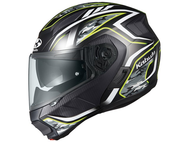 5月中旬～下旬予定 OGK オージーケーカブト ヘルメット RYUKI ENERGYフラットブラックイエロー XLサイズ(61-62)