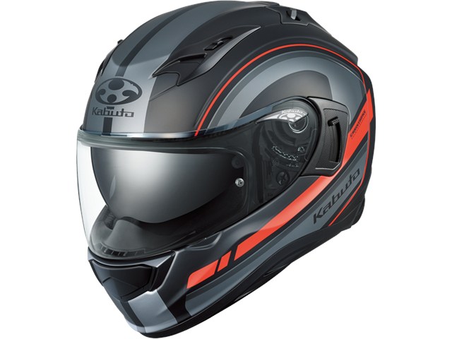 在庫有り OGK オージーケーカブト ヘルメット KAMUI 3 RIDGEフラットブラックグレー XLサイズ(61-62)