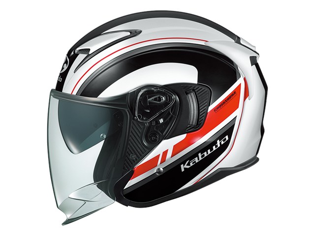 在庫有り OGK オージーケーカブト ヘルメット EXCEED2 RIDGEホワイトブラック リッジ XSサイズ(53-54)