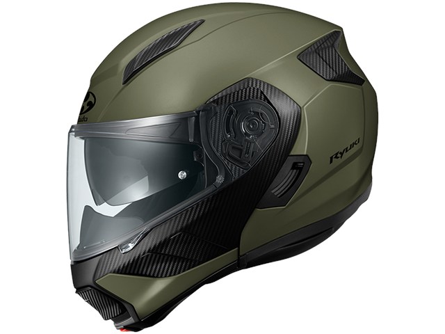 在庫有り OGK オージーケーカブト ヘルメット RYUKI (リュウキ)フラットオリーブ XLサイズ(61-62)