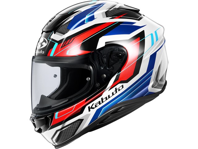 5月頃予定 OGK オージーケーカブト ヘルメット AEROBLADE6 ADACTホワイトブルーレッド Mサイズ(57-58)