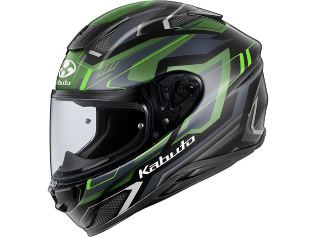 在庫有り OGK オージーケーカブト ヘルメット AEROBLADE6 ADACTフラットブラックグリーン Lサイズ(59-60)