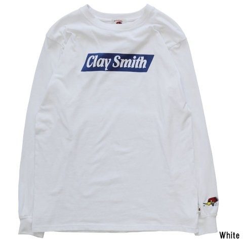 ORION ACE オリオンエース CLAY SMITH moment ロングスリーブ Tシャツ ホワイト M ティーシャツ CSY-1732