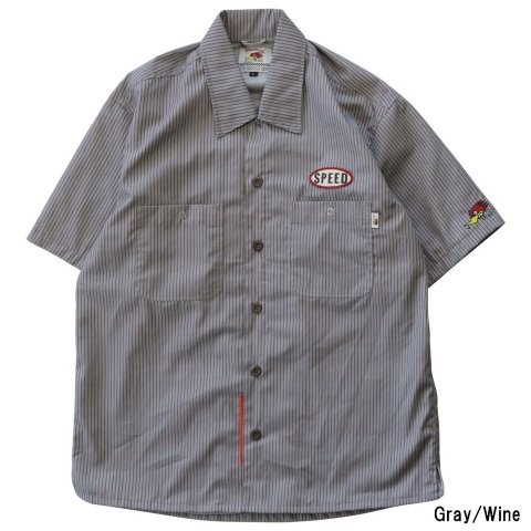 ORION ACE オリオンエース CLAY SMITH muscle DUTY シャツジャケット グレーワイン M ジャケット CSY-5054|OCC netshop