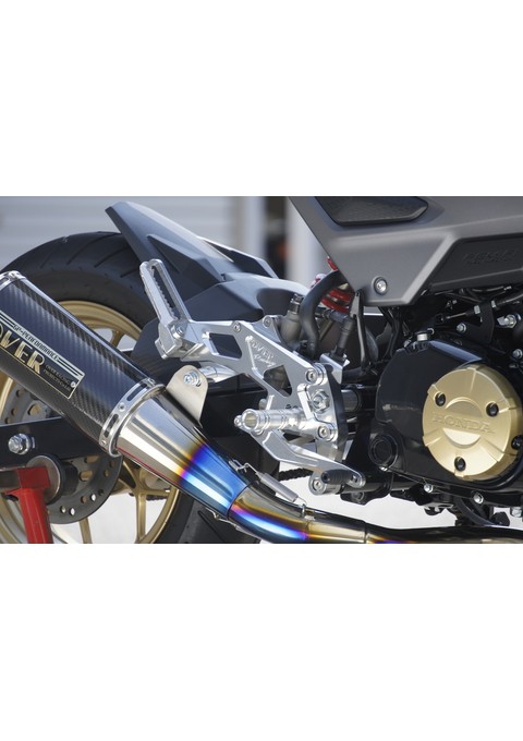 BACK-STEP 4ポジション タンデム付 シルバー GROM オーヴァー オーバー OVER レーシング 51-221-31
