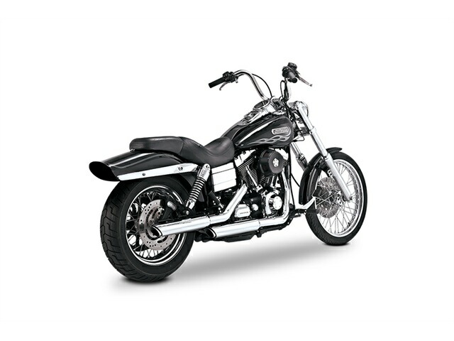 バンスアンドハインズ TwinSlash 3in S/O ツインスラッシュ 3インチ スリップオン クローム マフラー DYNA 91-09 16838