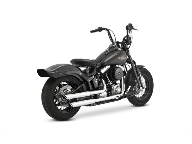 バンスアンドハインズ TwinSlash 3in S/O ツインスラッシュ 3インチ スリップオン クローム マフラー SOFTAIL 07-09 16842