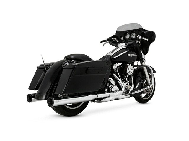 バンスアンドハインズ Eliminator400 エリミネーター スリップオン クローム/ブラック マフラー TOURING 95-16 1801-0899｜OCC　netshop