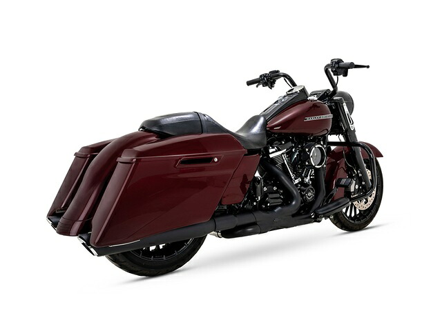 バンスアンドハインズ Twin Slash Round スリップオン ブラックマフラー TOURING(M8) 17-24 1801-1803|OCC netshop