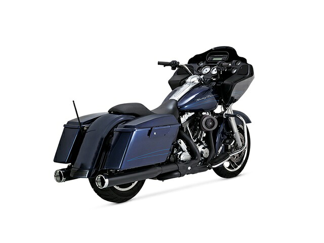 バンスアンドハインズ PowerDuals パワーデュアルズ ヘッドパイプ ブラック マフラー TOURING 09-16 1802-0320｜OCC　netshop