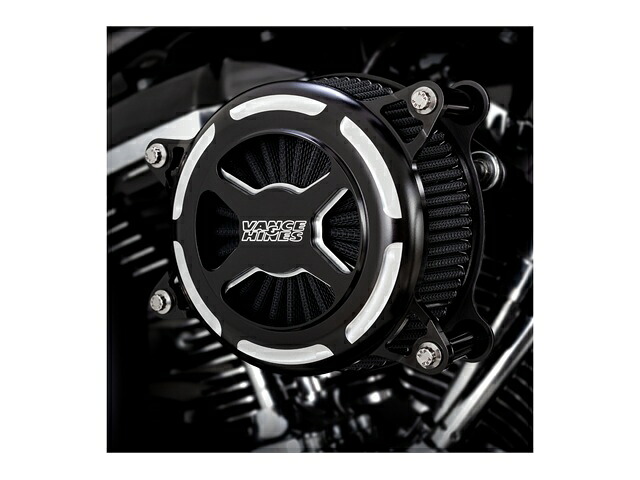 バンスアンドハインズ VO2 エアインテイク X エックス 白黒コントラスト TC Touring 08-16/Softail 16-17 42343