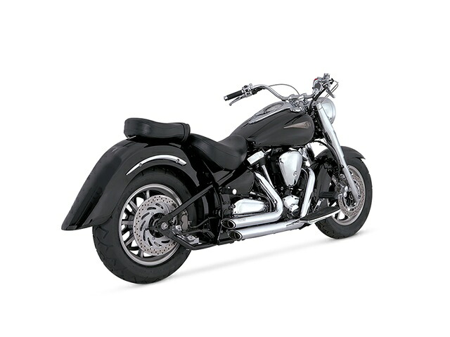 バンスアンドハインズ ShortShots Staggered ショートショットスタッガード クローム マフラー ROADSTAR1600/1700 99-07 V18517|OCC netshop