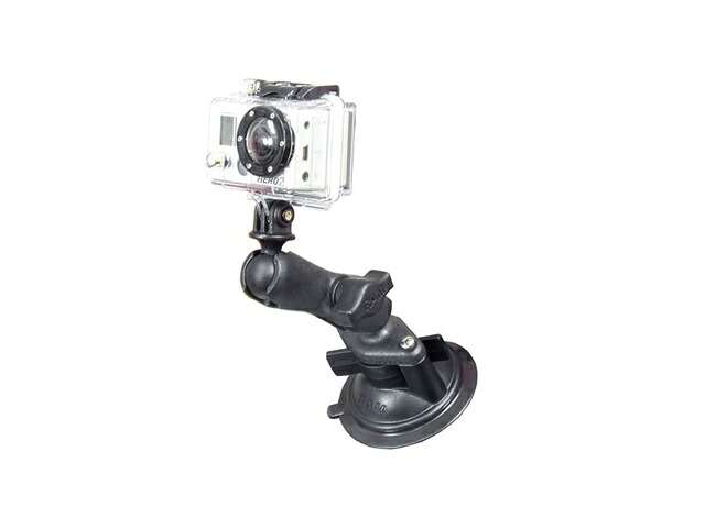 ラムマウント GoProマウント＆ツイストロックサクションベースセット(標準アーム/プラ) 吸盤径83.8mm 1インチボール RAP-B-166-GOP1 RAP-B-166-GOP1