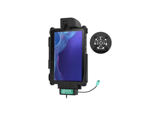 ラムマウント GDSパワードック(Samsung Active4Pro/Active Pro) クーリングファン/データポート付 ボール無 RAM-GDS-DOCKF-SAM54CU RAM-GDSDOCKF-SAM54CU