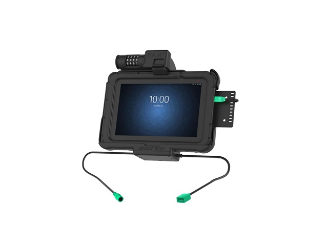 ラムマウント GDSパワードック(Zebra ER5x 8.3/8.4専用) USB TypeAポート ロック付 ボール無 RAM-HOL-ZE10PDCLU RAM-HOL-ZE10PDCLU