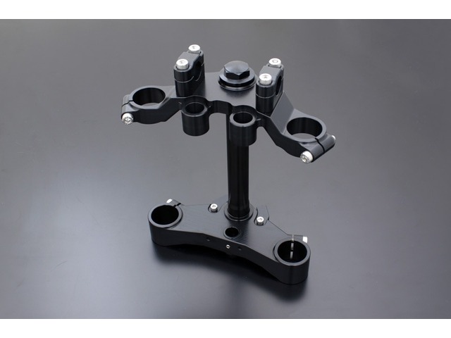 在庫有り DRAFT PMC ピーエムシー BILLETトリプルクランプASSY KZ系 ブラック (クランプ径φ38) 74-666｜OCC　netshop