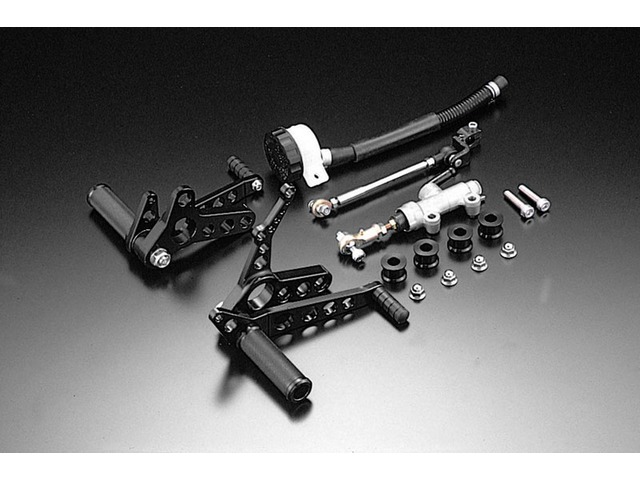 在庫有り PMC ピーエムシー BILLETバックステップキット ディスクブレーキ用 TYPE-2(ブラック) 74-2024
