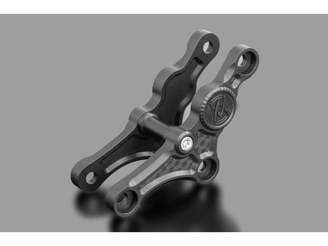 在庫有り ARCHI アーキ PMC ビレット・ハニカム サスペンションリンクプレート連結タイプ 20mmローダウン仕様 マットコークブラック Z900RS/CAFE 189-5462