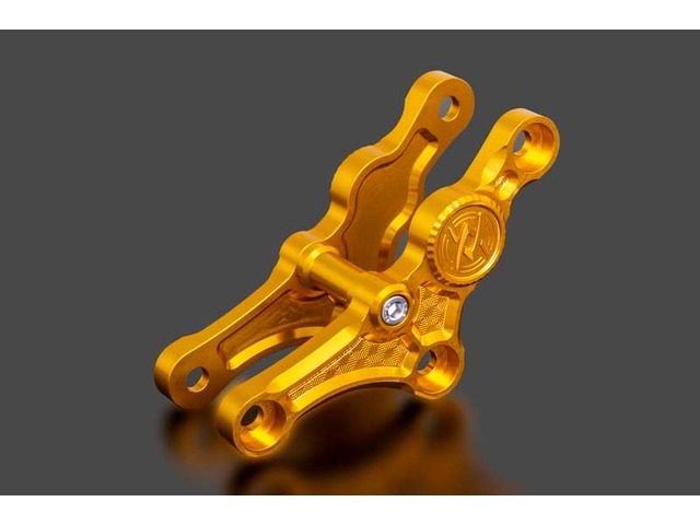 在庫有り ARCHI アーキ PMC ビレット・ハニカム サスペンションリンクプレート連結タイプ 20mmローダウン仕様 マリーゴールド Z900RS/CAFE 189-5465