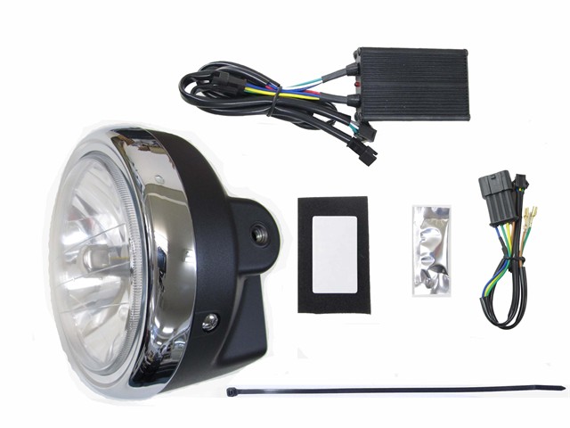 PROTEC プロテック LEDマルチリフレクターヘッドライトkit Kawasaki W800 / カフェ / ストリート ['19～ BJ800B]用 LBH-K03 6000K 64018-60