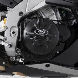 R&G アールアンドジー レーシング エンジンケース カバー:ブラック APRILIA RSV4 1100(21-) V4 Tuono 1100(21-) 右側 clutch cover RG-ECC0338R