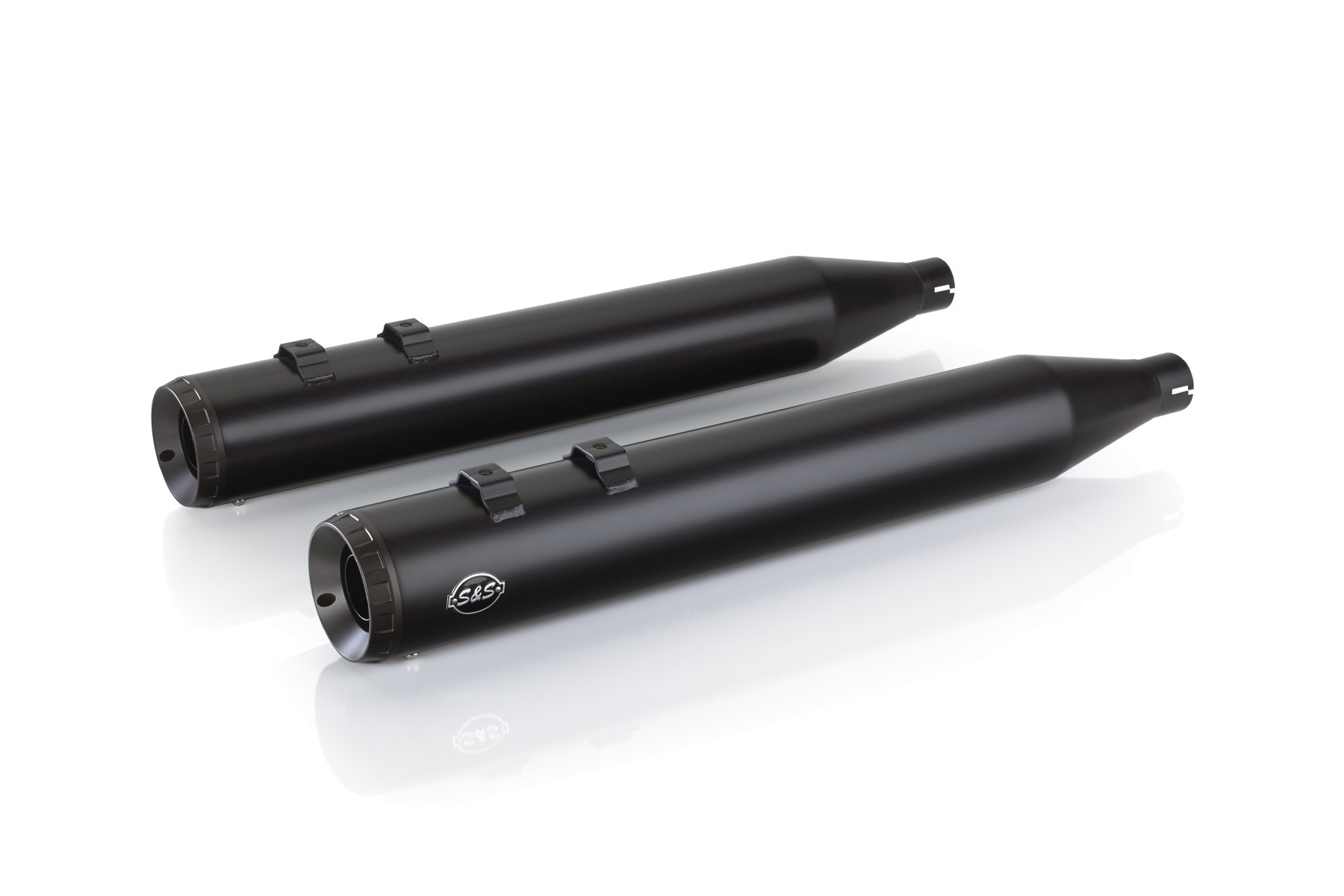 S&S Cycle エスアンドエスサイクル グランドナショナル スリップオン ブラック 4インチ TOURING 95-16 550-0690