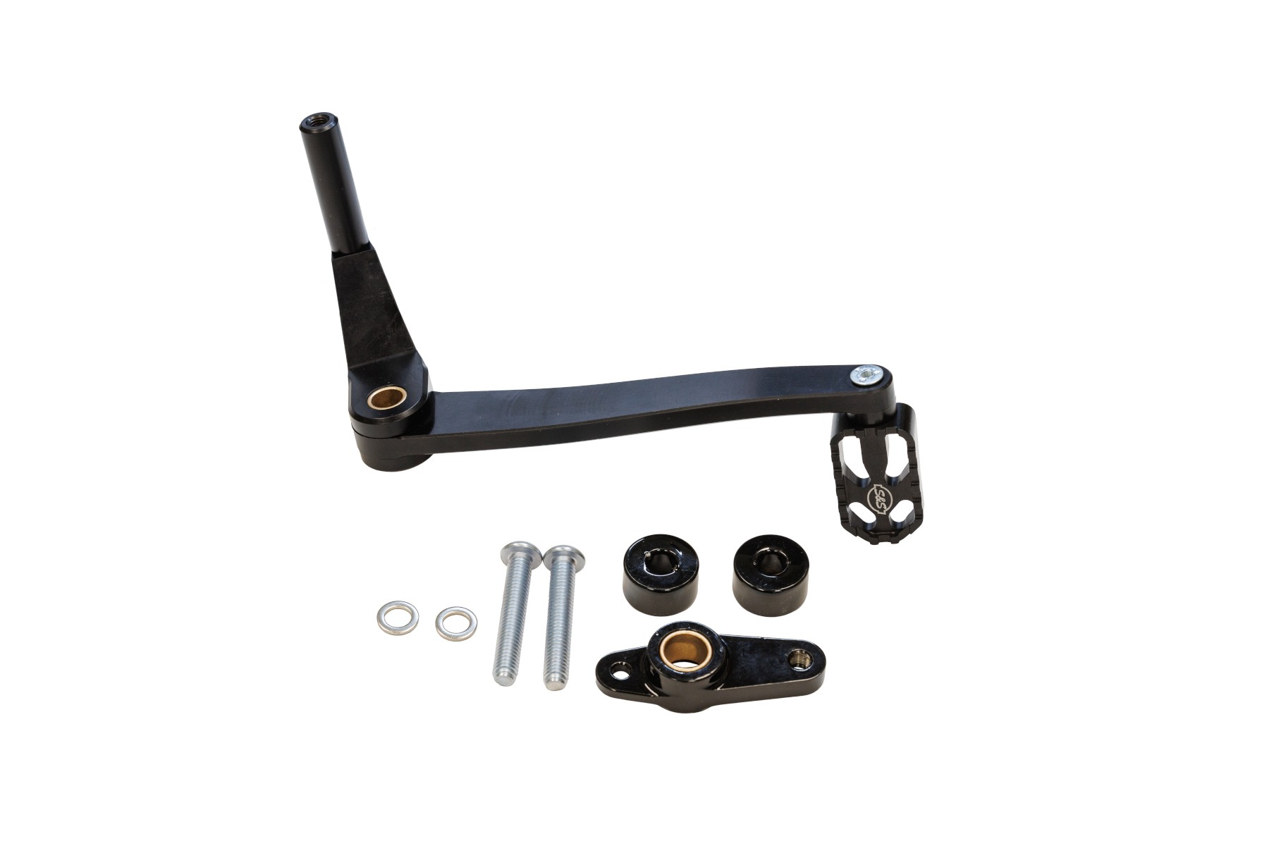 S&S Cycle エスアンドエスサイクル ミッドマウントブレーキレバー M8 ソフテイル ミッドコントロール車 18-23 560-0370｜OCC　netshop