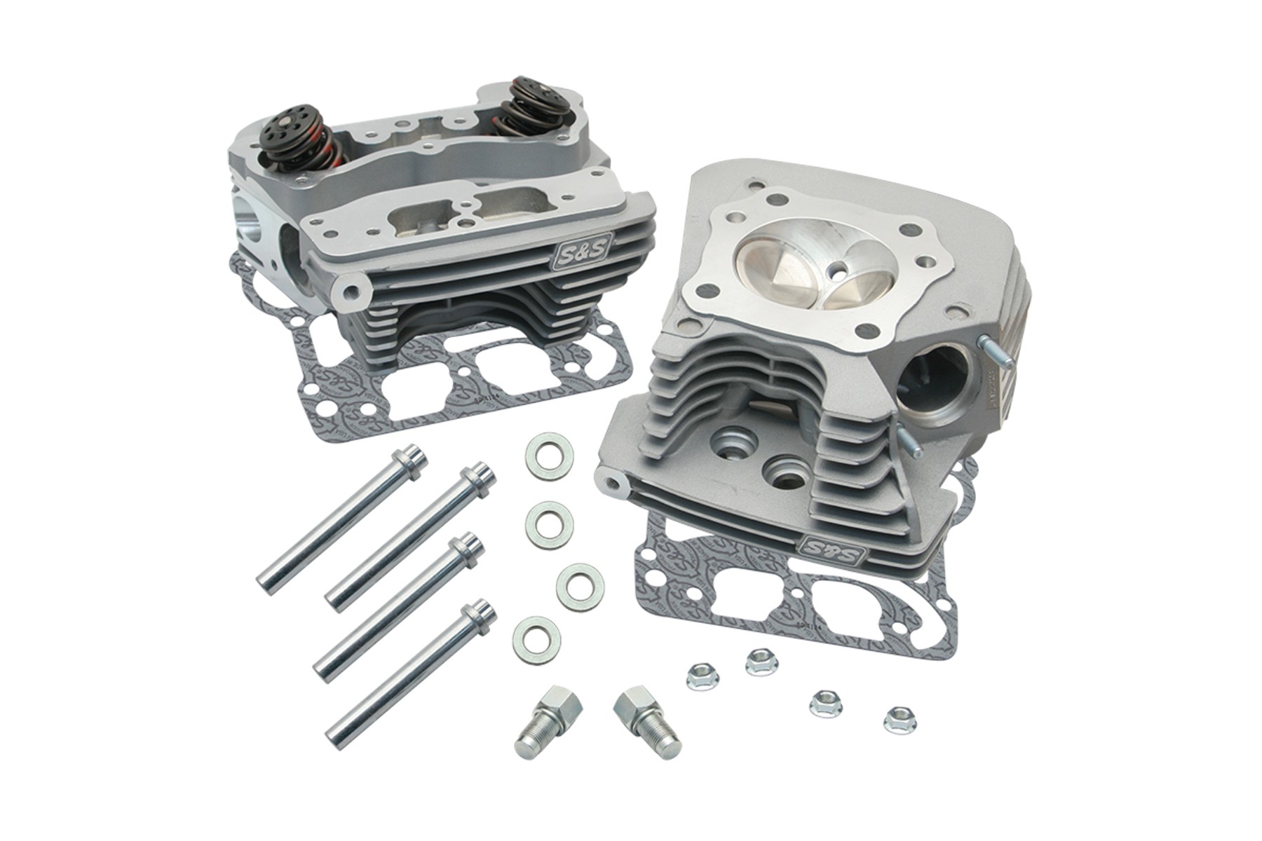 S&S Cycle エスアンドエスサイクル Super Stock 89cc Cylinder Head Kit シルバー粉体塗装 BT99-05 106-4270