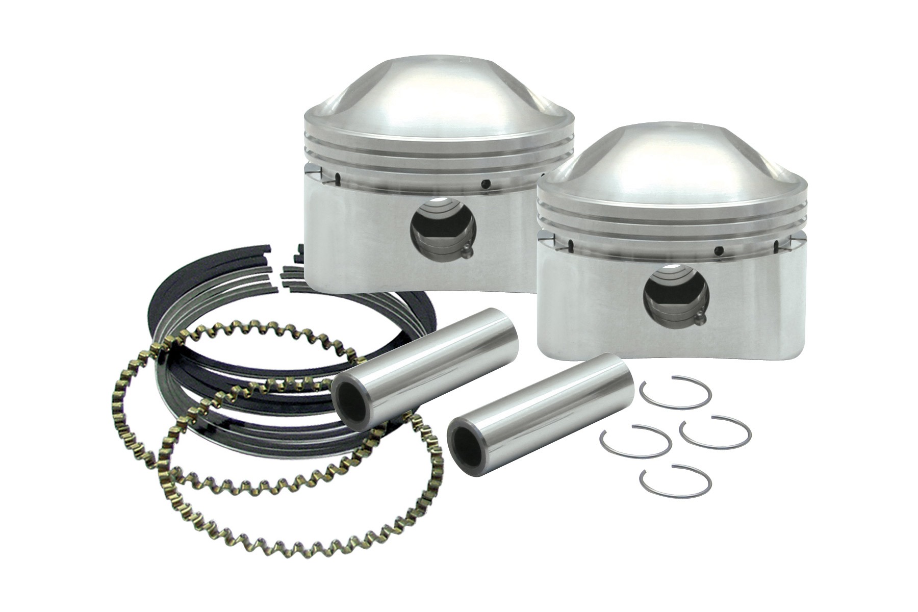 S&S Cycle エスアンドエスサイクル 鍛造ピストンセット +0.010 4-3/4インチストローカー BT 36-84 106-5528
