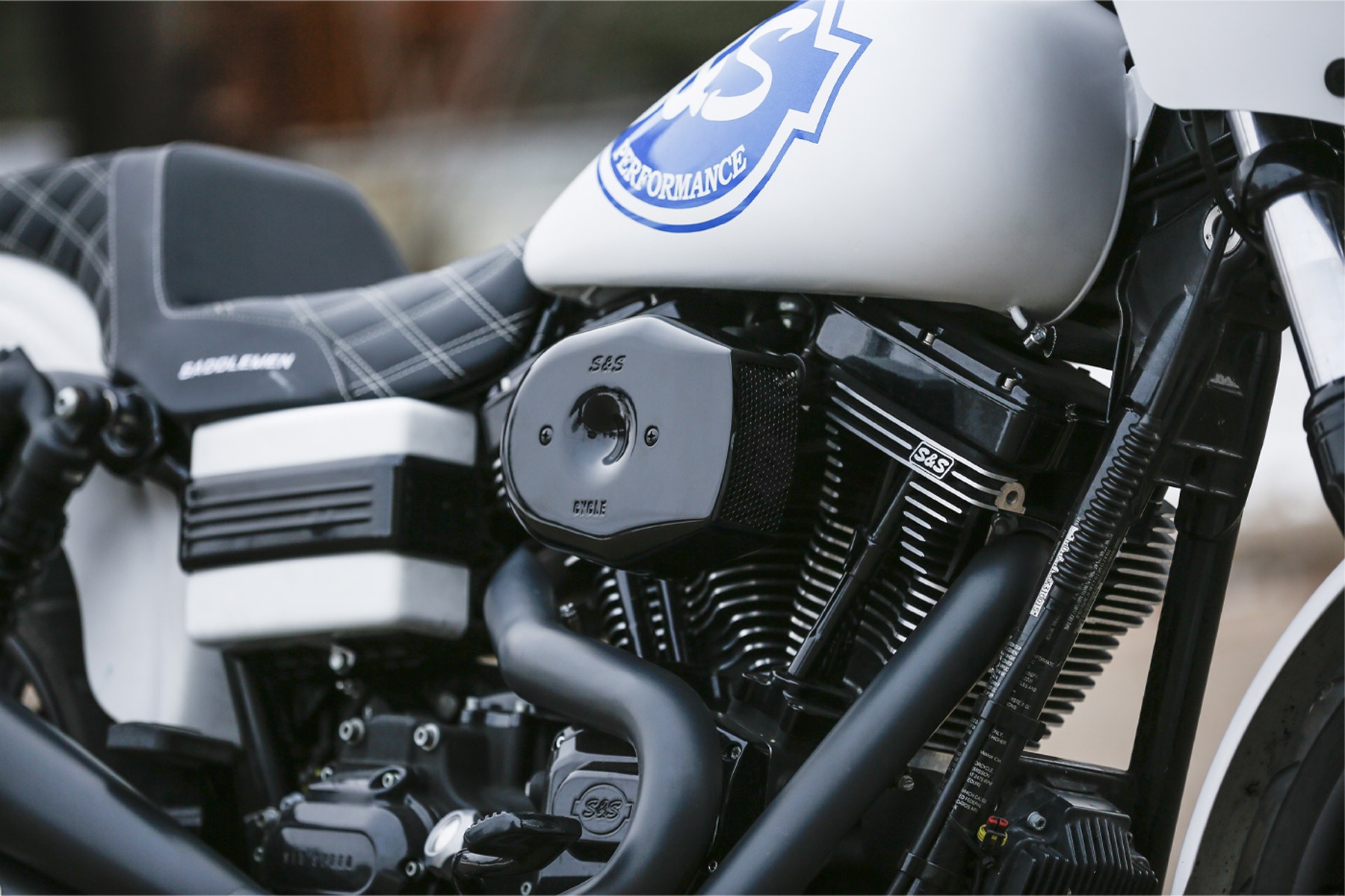 S&S Cycle エスアンドエスサイクル ステルス エアクリーナーキット トリビュート グロスブラック ツインカム(ケーブル2本引) 01-17 170-0599