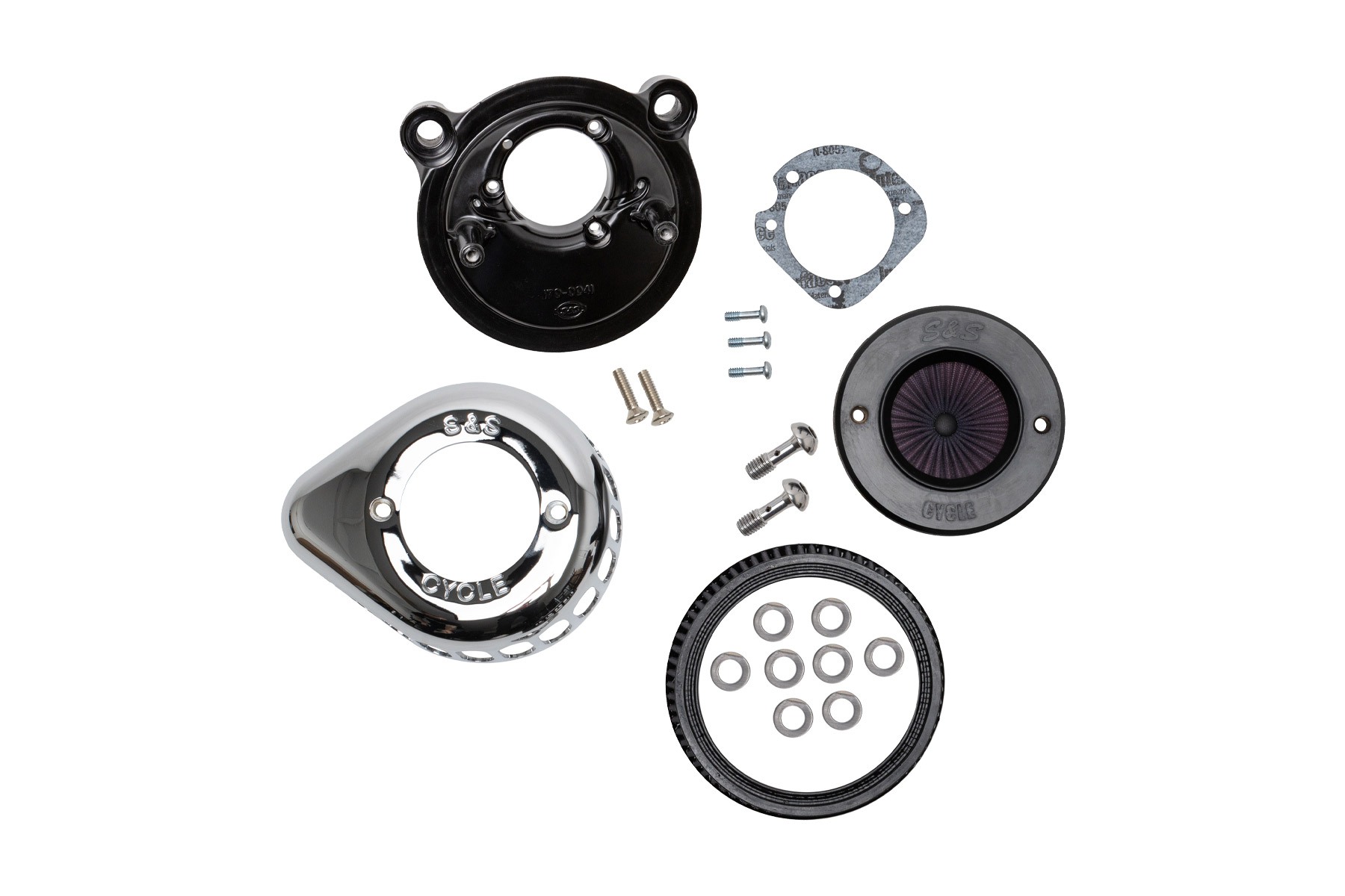 S&S Cycle エスアンドエスサイクル AirStinger エアスティンガーステルス エアクリーナーキット クローム スポーツスター 07-22 170-0725A|OCC netshop