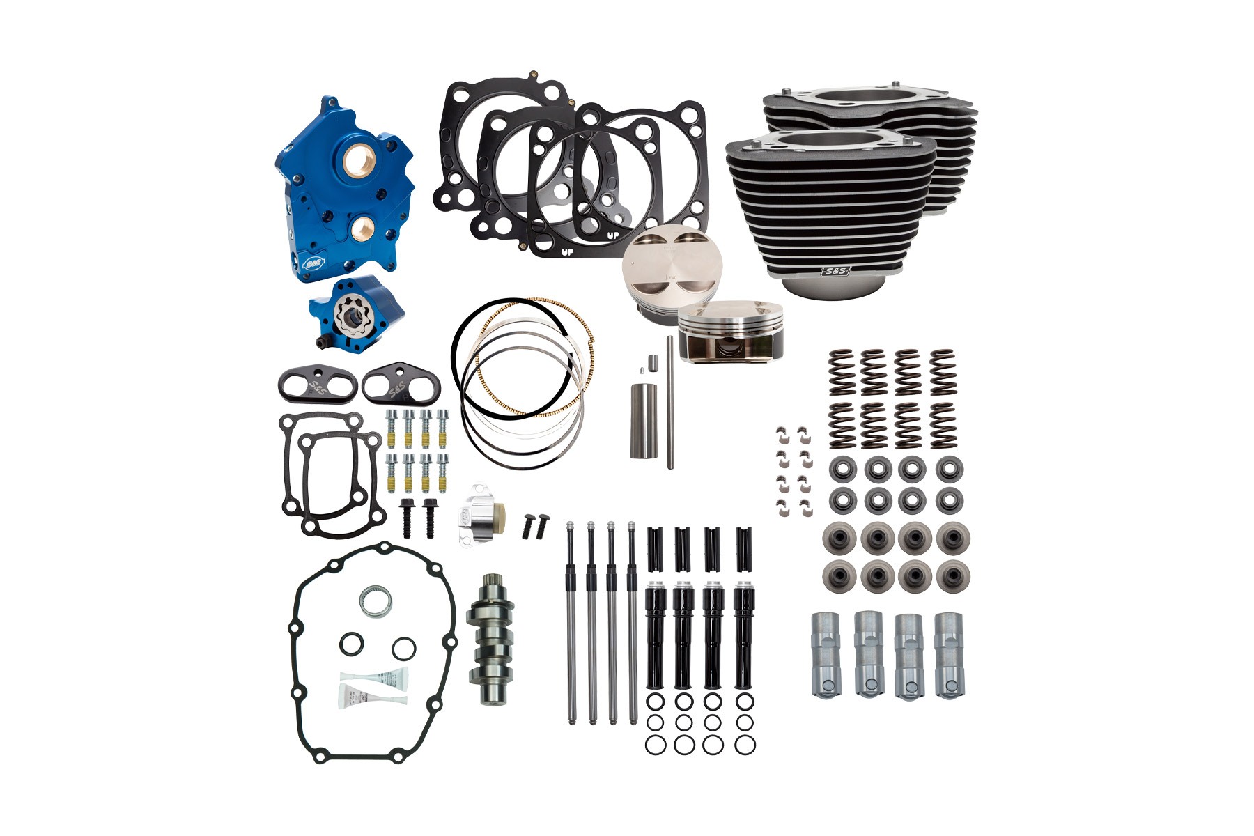 S&S Cycle エスアンドエスサイクル 124パワーパック チェーンカム BLK M8（WATER COOL) 310-1054B