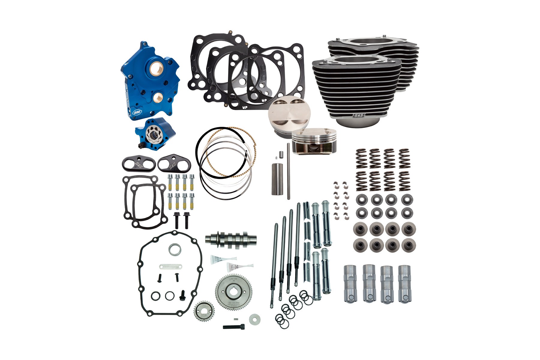 S&S Cycle エスアンドエスサイクル 128 パワーパック W.BLK/HL M8(114CI OIL COOLED） 310-1104A