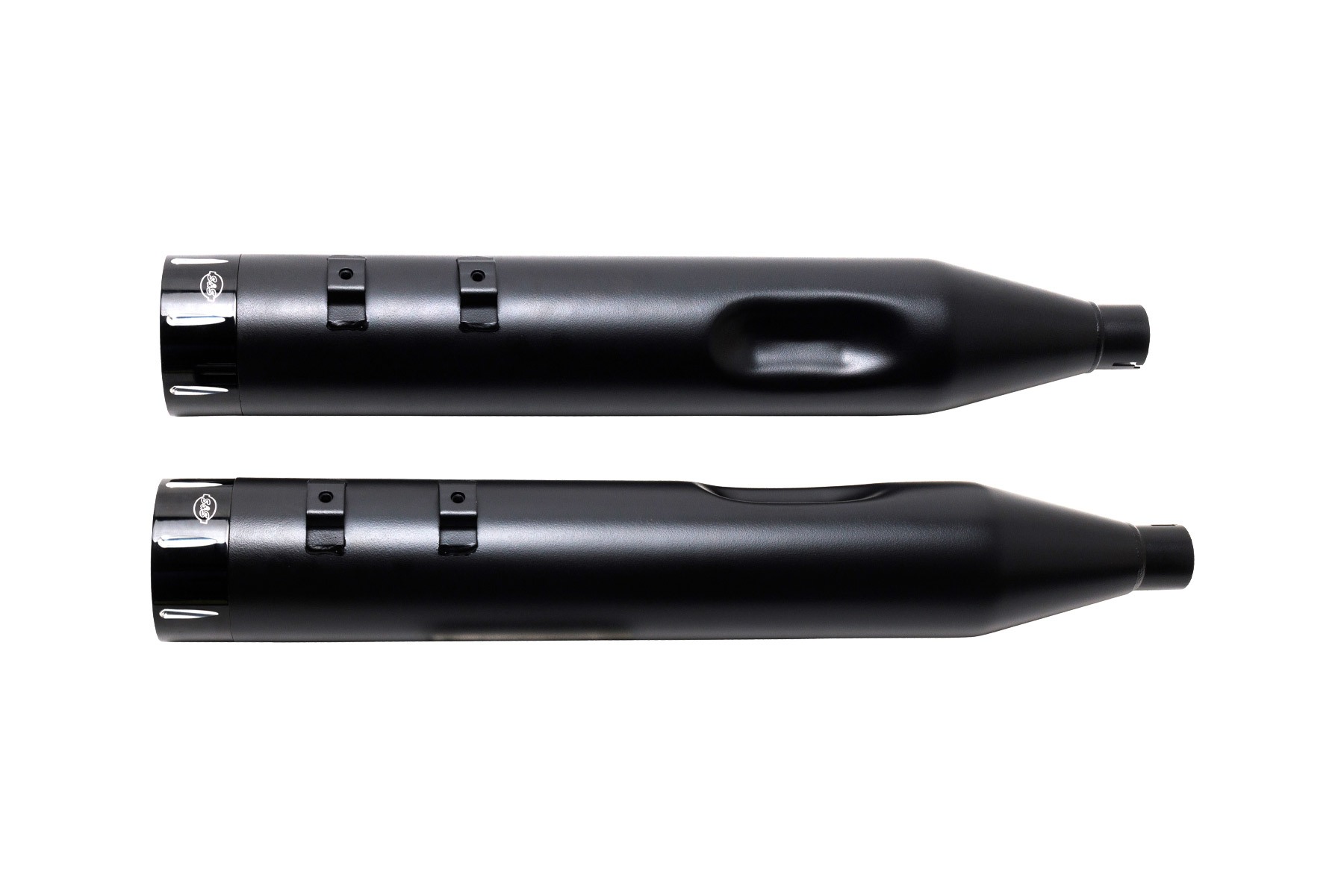 S&S Cycle エスアンドエスサイクル スリップオン トレーサー BLK/BLK TOURING 95-16 550-0625